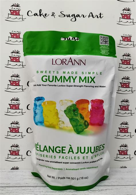 I also use liquid soy lecithin to help the oil and water mix, never measured but I would say about a tablespoon and 14 to 12 tsp of citric acid. . Lorann gummy mix edibles